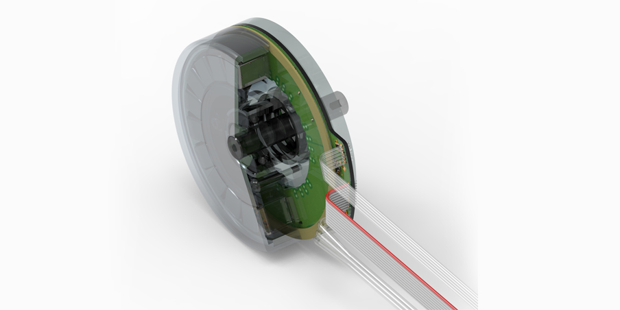 Encoder MILE, 3200 impulsi, 2 canali, con cavo